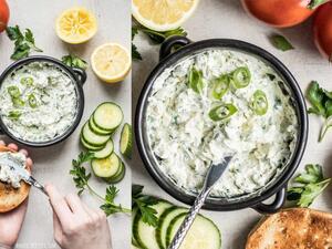 غموس الجبن الكريمية والأعشاب