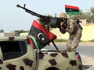 Al-Sisi urged all parties to the Libyan conflict to return to the political process with the aim of restoring peace, security and stability. (AFP)