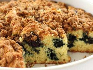 كعكة القهوة بالتوت الأزرق