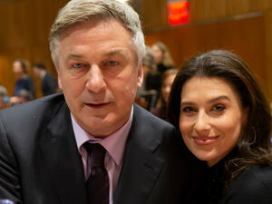 Alec Baldwin played the proud papa in a sweet set of photos