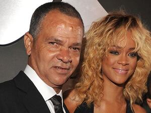 Rihanna with her  father Ronald Fenty (Twitter)