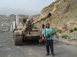 Soldier fighting in the ranks of the legitimate army against Al-Houthi militia in Taiz City. (Shutterstock/ File Photo)