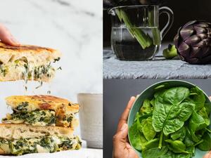 فوكاتشيا بالسبانخ والخرشوف والجبن