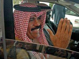 In this file photo taken on February 20, 2006, Kuwait's Crown Prince Sheikh Nawaf al-Ahmad al-Sabah leaves after taking the oath in parliament in Kuwait City. Kuwait prepared on September 30, 2020 to swear in its new emir, Sheikh Nawaf al-Ahmad Al-Sabah, and to receive the body of his half-brother, the late ruler Sheikh Sabah who died in the US at the age of 91 the previous day. Yasser Al-Zayyat / AFP