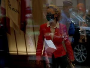European Commission President Ursula von der Leyen leaves at the end of a European Union (EU) summit at The European Council Building in Brussels on October 2, 2020. During this Special European Council, EU leaders will discuss foreign affairs, in particular relations with Turkey and the situation in the Eastern Mediterranean. Francisco Seco / POOL / AFP