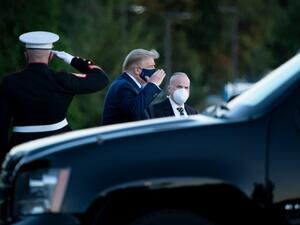 President Donald Trump will spend the coming days in a military hospital just outside Washington to undergo treatment for the coronavirus, but will continue to work, the White House said Friday Brendan Smialowski / AFP