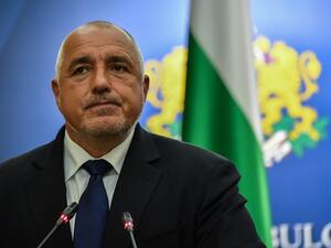 In this file photo taken on April 24, 2018 Prime Minister of Bulgaria Boiko Borisov addresses a press conference at the end of the high-level quadrilateral meeting Romania-Bulgaria-Greece-Serbia at the Victoria Palace, the Romanian Government headquarters in Bucharest. AFP