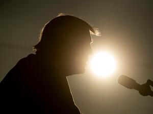 US President Donald Trump speaks during a Make America Great Again rally at La Crosse Fairgrounds Speedway on October 27, 2020, in West Salem, Wisconsin. Brendan Smialowski / AFP