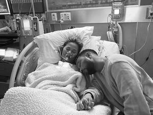 John Legend with his wife Chrissy Teigen (Twitter)