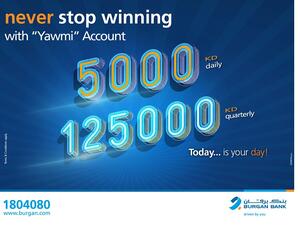 Burgan Bank Announces Names of the Daily Lucky Winners of Yawmi Account Draw