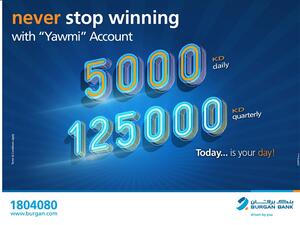 Burgan Bank Announces Names of the Daily Lucky Winners of Yawmi Account Drawa