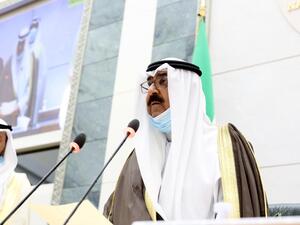 Sheikh Meshaal Al-Ahmad Al-Jaber Al-Sabah took the constitutional oath. (Twitter)