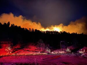 Air quality in the Fort Collins area is expected to be unhealthy for sensitive groups until Sunday. (Twitter)