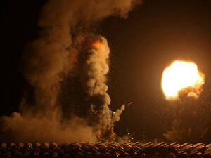 Israeli occupation warplanes target a Palestinian agricultural land, southern Gaza  Strip (Twitter)