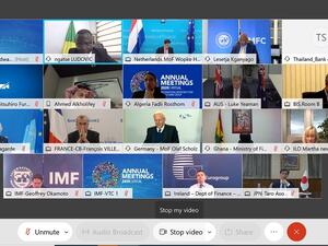 الطاير يشارك في اجتماع اللجنة الدولية المالية والنقدية في ضوء الاجتماعات السنوية لصندوق النقد ومجموعة البنك الدوليين