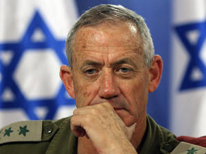 Former military chief Benny Gantz. (AFP/File PHoto)