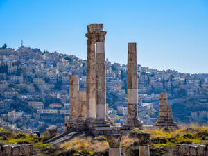 Temple of Hercules, the number one and most visited tourist attraction of Amman, capital city of Jordan  (Shutterstock)	