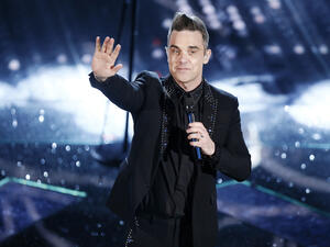 Robbie Williams performs during the 67th Sanremo Song Festival on February 8, 2017, in Sanremo, Italy. (Shutterstock/ File Photo)
