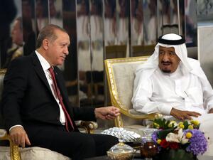 الرئيس التركي رجب طيب أردوغان والملك سلمان عاهل السعودية