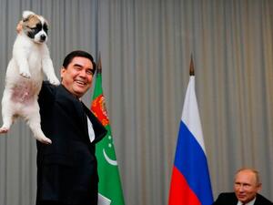 Gurbanguly Berdimuhamedov is a huge fan of the Alabi dog breed (Image: AFP/Getty Images)