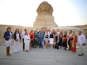 The “Forever Is Now” exhibition is co-curated by Simon Watson and Ghaffar, and will be presented by the Egyptian Ministry of Tourism and Antiquities. (Instagram)