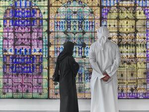 This year, @abudhabiart, the annual commercial art fair hosted in the UAE’s capital, is going virtual. (Instagram)