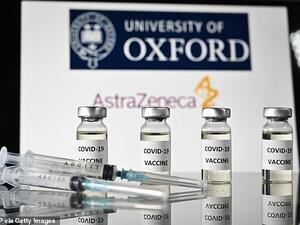 Oxford University/AstraZeneca say they have found no serious Covid-19 cases among any of 20,000 people who the received jab. (AFP)
