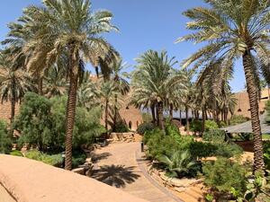 An iconic landmark in Riyadh for over 30 years, Tuwaiq Palace is now the HQ of the DQ General Authority. (Twitter)