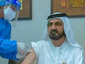 While receiving the COVID-19 vaccine today (Twitter)