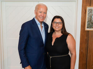 Taskin belongs to the US state of New Jersey, which has 14 electors, and her elevation as a Democratic Party delegate is historic, given her Turkish background.  (Twitter)