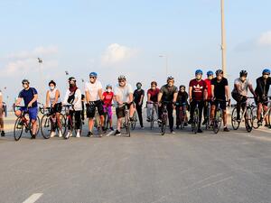  Abu Dhabi University Faculty and Staff Get Active at Al Hudayriat Island’s New Sports District