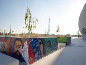 Using Art Outside the Education City Stadium To Depict the Vibrancy of Qatar Foundation
