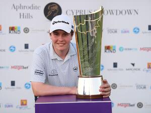 Macintyre with the Cyprus Showdown Trophy