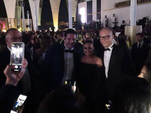 Proposal on the Red Carpet! Bushra Said YES During Gouna Film Festival Finale ... Check Out Her Fiancé