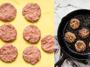 برغر الديك الرومي بصلصة المايبل