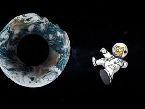 Donut-Earth Theory which was suggested by Rachel Livingston maked interesting comeback. (Albawaba/ Rami Khoury)