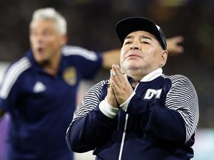 The Argentine legend underwent surgery last week and his doctor provided an update on the 60-year-old's condition on Tuesday. (Photo: AFP)