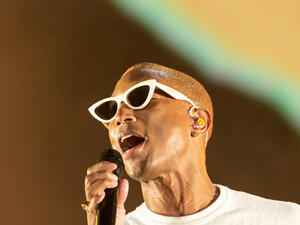 Pharrell Williams performs on stage during 2019 Global Citizen Festival at Central Park. (shutterstock)