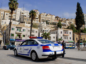 Police car downtown Amman  (Shutterstock)