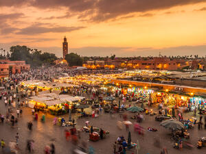 Jamaa el Fna market square, Marrakesh, Morocco (Shutterstock)