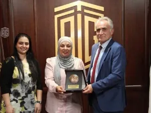 Abu-Ghazaleh Receives Secretary of Palestinian Thalassemia Patients Friends’ Society