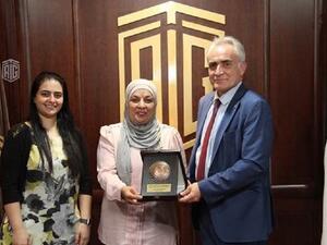 Abu-Ghazaleh Receives Secretary of Palestinian Thalassemia Patients Friends’ Society