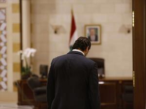 In this file photo taken on October 18, 2019, Lebanese Prime Minister Saad Hariri walks after giving an address at the government headquarters in the centre of the capital Beirut. The Arab Spring uprisings are nearly a decade-old and moribund but protests in Lebanon and three other new countries last year revealed that the spirit of the revolts that lit up 2011 is still alive. The countries swept up by the latest revolts had initially stood on the sidelines as a contagion of uprisings gripped countries in t
