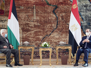 Egyptian President Abdel Fattah El-Sisi said the Palestinian cause remained a key political priority for Egypt. (AFP)