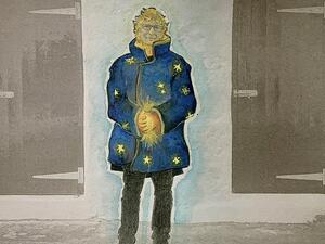 One of the artworks submitted for the video. (UNHCR/Helena BS)