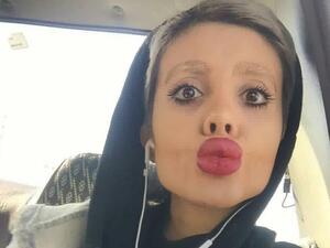 Iranian 'Zombie Angelina Jolie' (Instagram)