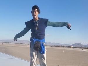 The man was reportedly either suffering from mental illness or some kind of impairment (Twitter)