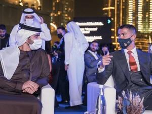 The Juventus ace was voted the Player of the Century at the Dubai Globe Soccer Awards. (Photo: @sheikhmansoor/Twitter)