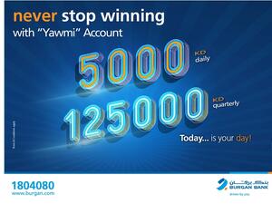 Burgan Bank Announces Names of the Daily Lucky Winners of Yawmi Account Draw