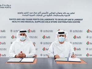 رافد وموانئ أبوظبي تتعاونان لإطلاق أكبر مركز مبرّد لتخزين وتوزيع الإمدادات الطبية والصحية في دولة الإمارات العربية المتحدة